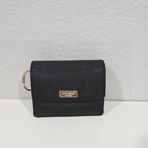 Kate Spade Black Card Holder with Gold Detail